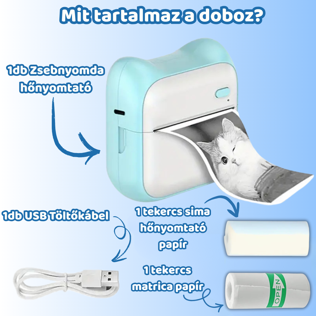 Zsebnyomda - Hordozható hőnyomtató